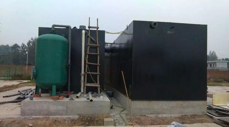 浙江乐清市某屠宰场污水一体化处理设备安装工